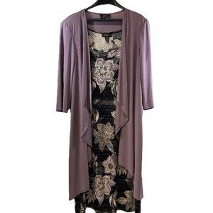 R&M Richards Cocktail Jacket Dress Women's Plus Size 16